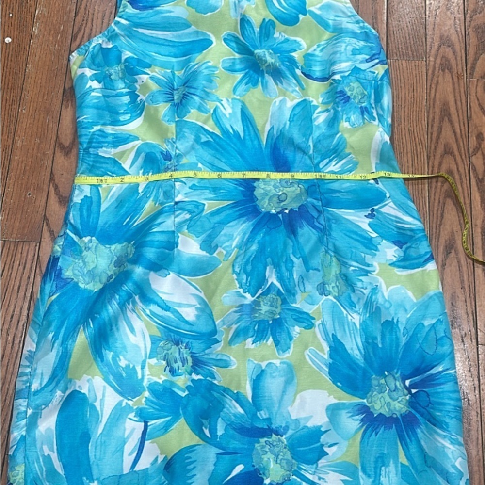 Expressions Blue Sleeveless Scoop Neck Sundress - Picture 6 of 16